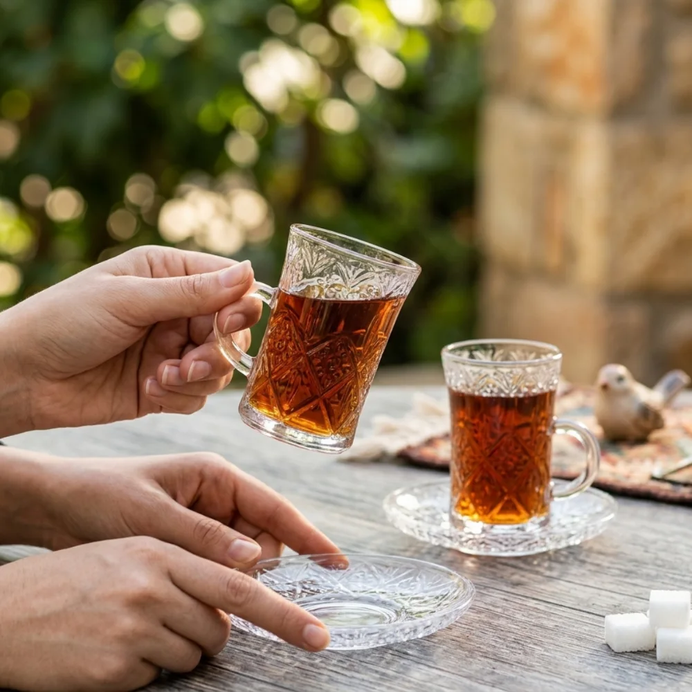 طقم 6 فناجين و6 صحون ترند