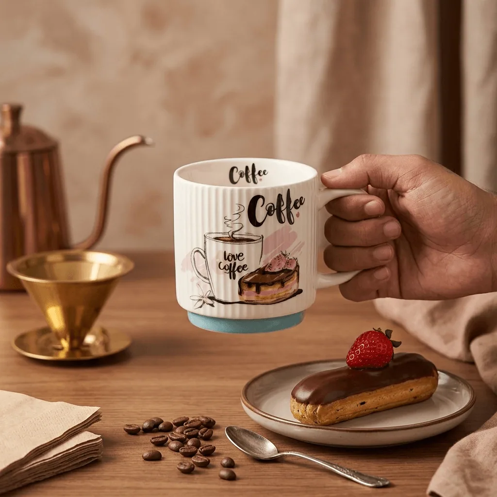 كوب Love Coffee السيراميك