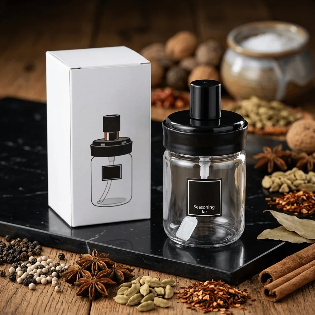 مرطبان البهارات زجاجي