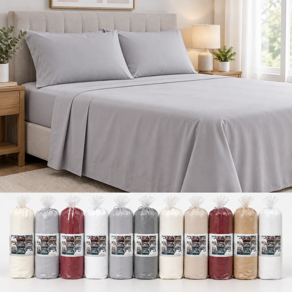 طقم ملاية مجوز سادة – 3 قطع