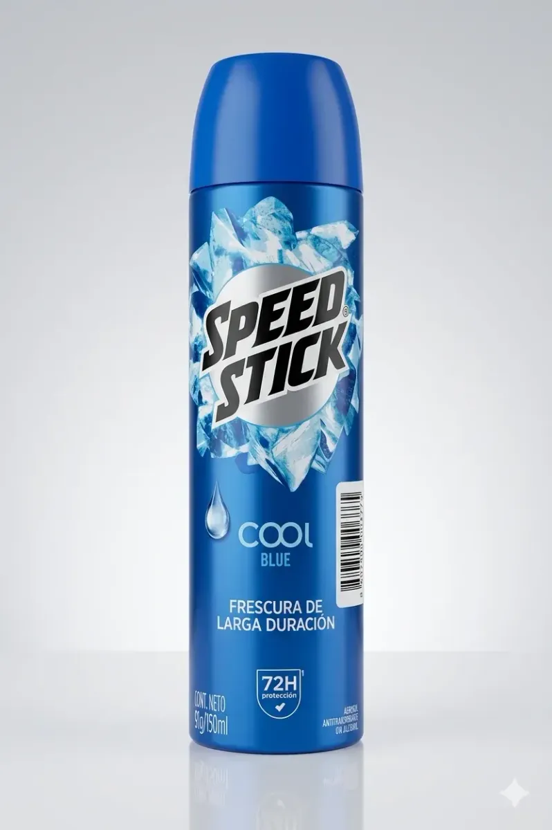 سبيد ستيك كول بلو الرجالي (Speed Stick Cool Blue) ​انتعاش الجليد الذي لا يتوقف.