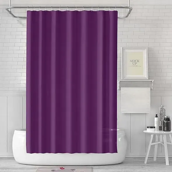 ستارة حمام قماش مقاومة للماء مقاس 180×180 سم
