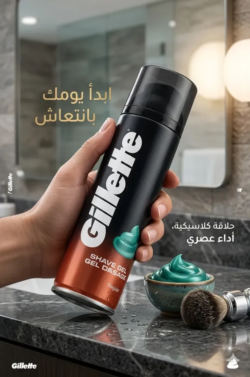 جيليت كلاسيك - جل الحلاقة المنعش (Gillette Shave Gel - Regular)