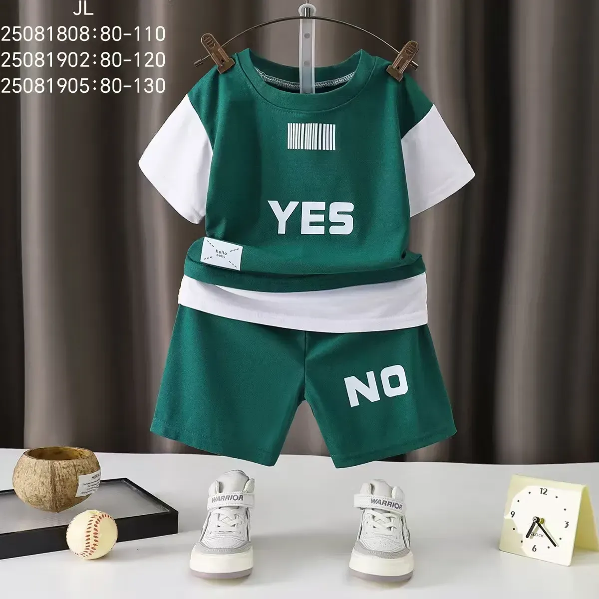 طقم "YES & NO" الصيفي للأطفال - أناقة وراحة في آن واحد! 🌟