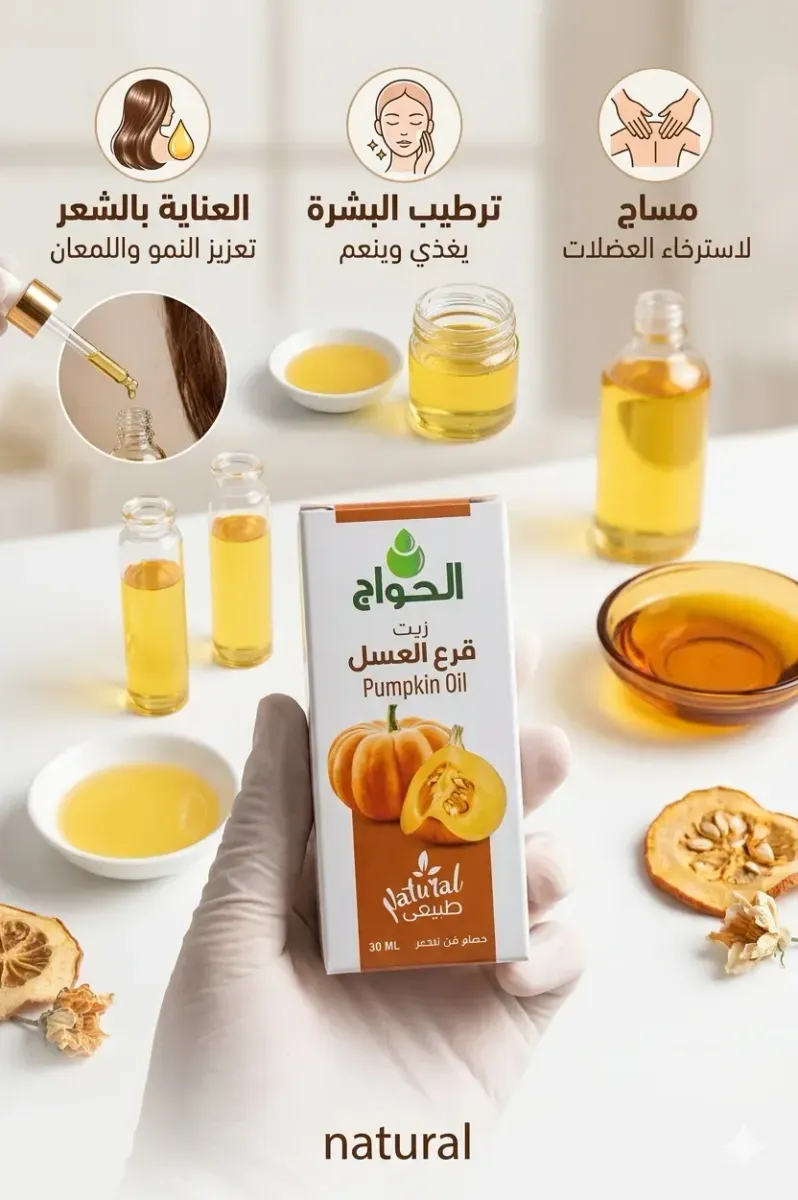 زيت قرع العسل الطبيعي ٣٠مل