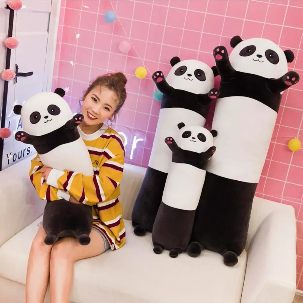 🐼 مخدات "الباندا " الطويلة