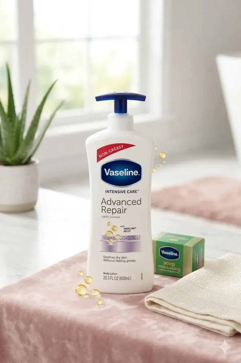 لوشن فازلين "advanced repair " 600ml  ترطيب عميق