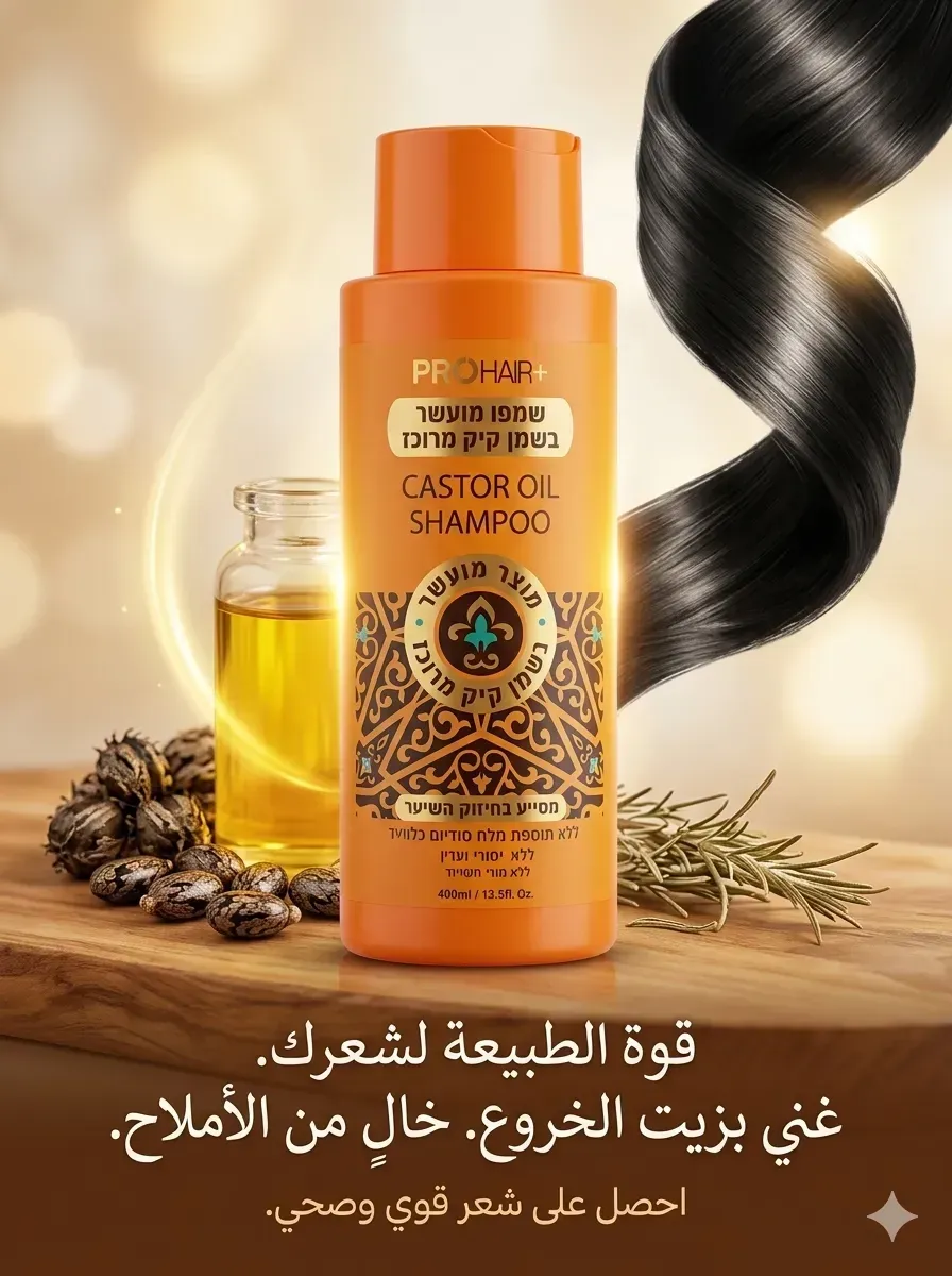 شامبو برو هير بلس (+PROHAIR) بزيت الخروع المركز