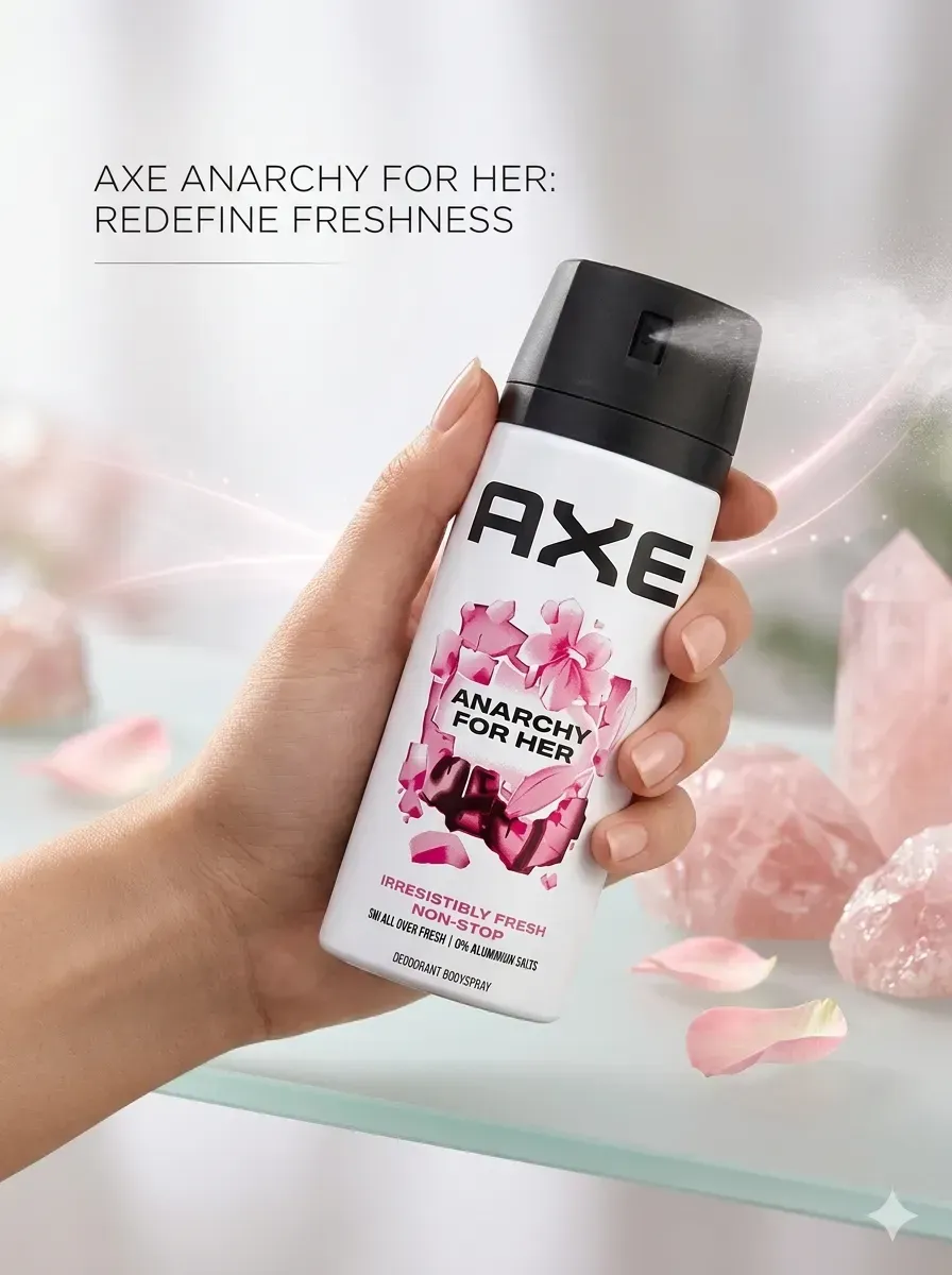بخاخ "AXE Anarchy For Her " باقة الأنوثة المتمردة