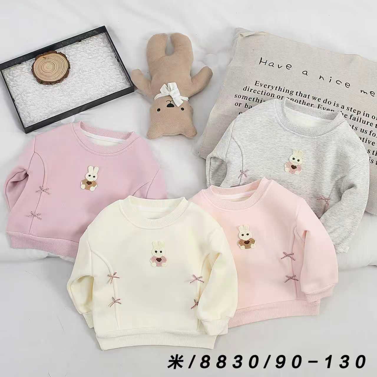 سويت شيرت بناتي أرنوب وفيونكات 🐰🎀