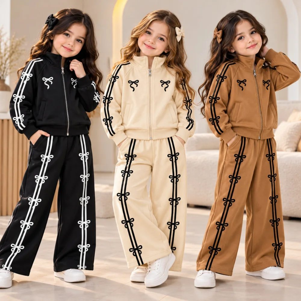 طقم رياضي بناتي فيونكات شي ان 🎀