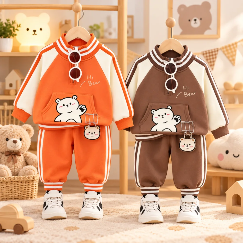 طقم سبور Hi Bear بدبدوب كيوت 🐻🧡