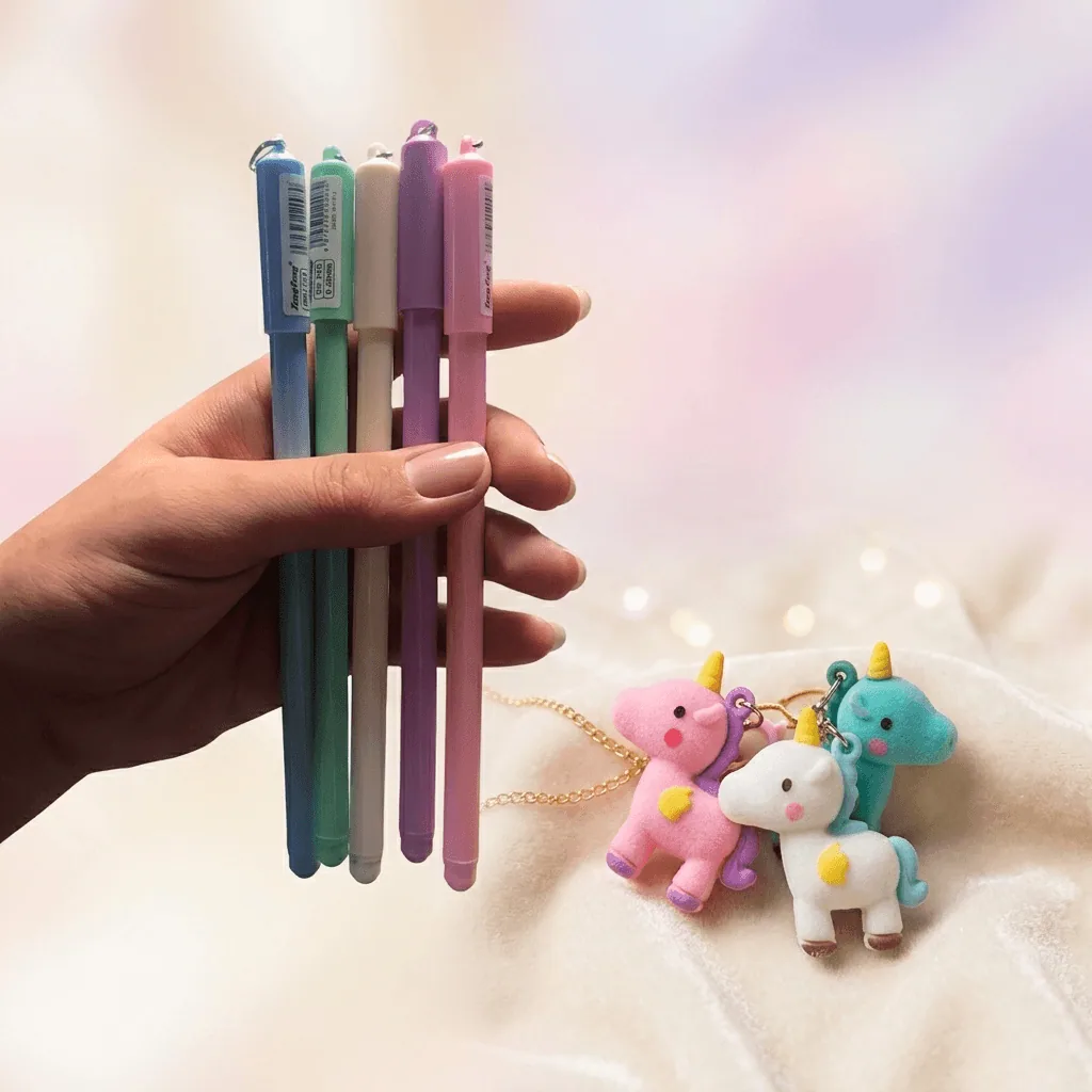 قلام باستيل مع ماديلية يونيكورن🦄✏️